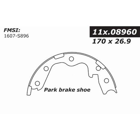 Centric Parts Centric Brake Shoes, 111.08960 111.08960